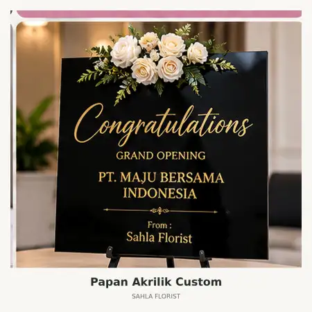 Papan Bunga Akrilik Kepulauan Anambas